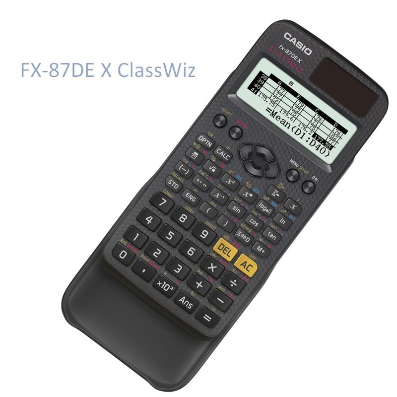 Casio ClassWiz FX-87DE X technischer wissenschaftlicher Schulrechner (593 Funktionen, QR-Code