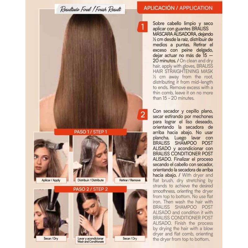 Kareol Braliss Alisado, Shampoo Y Acondicionador · Keratina