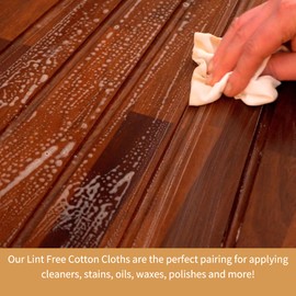 Furniture Clinic 3 Pack Of Lint Free Cleaning Cloths - 3 Cleaning Cloths For Cleaning, Oiling Wooden Furniture, Applying Wood Waxes & More