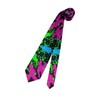 LXWGH Glow In Dark Splatter Neon Ties For Men Fashion
