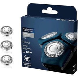 Men's Shaver Replacement Blade 5000/7000 Series SH71/51 Replacement 5000/7000 Series Shaver Head SH71/51 Shaver Replacement Parts Set of 3 (Steel Precision Blade)