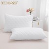 Bedorzo® Waterproof Pillow Protector 2 Pack Soft Hypoallergenic Breathable Protector