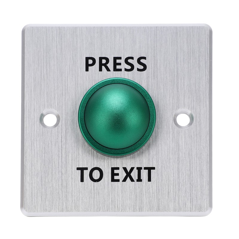 Door Release Button Stainless Steel 12‑24V Push to Exit NO
