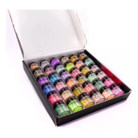 Mussa Set De 36 Botes Acrílico 10g Uñas Acrilicas , Dipping, Mussa
