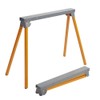 All Steel Folding Sawhorse - Pair Portamate PM-3300T. TWO 33-Inch