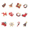 FOMIYES 12pcs Christmas Nail Art Stickers Festive Holiday Decoration Decals