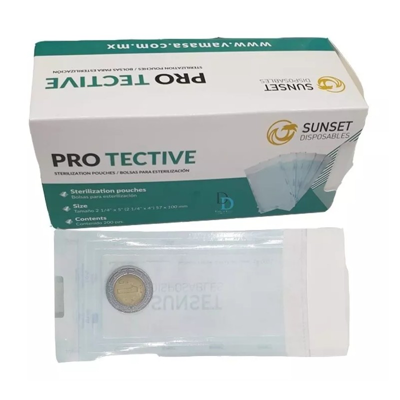 Vamasa Bolsa Para Esterilizar Autosellable 5.7x10cm Indicador 400pz