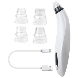 Pore Vacuum Cleaner for Face - Strong Suction Power, 3 Adjustable Modes, 3 Detachable Heads, Rechargeable Blackhead Remover Tool for All Skin Types, by Vicue