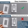 BESTTEN 30 Pack Screwless Decorator Wall Plate, USWP6 Snow White