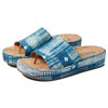 BORN Sandalias Sharr para mujer, Azul Multi Tencel, 7 US