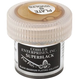 Cohler Superblack Pen Pals Black Rhodium Plating Solution .25 Gram Rhodium