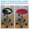 PATIKIL Stool Covers Round, Elastic Bar Stool Cover Washable Stool