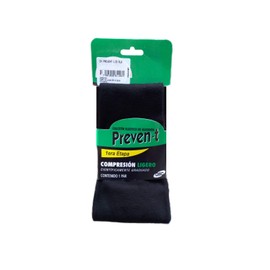 Calcetines Preven-t Caballero Algodón Control Varices, Compresión ligero 16-18mm/Hg (Chica, Negro)