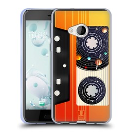 Head Case Designs Cassette Tape Space Music Soft Gel Case Compatible With HTC U Play/Alpine