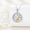 LUHE Bee Necklace for Women Sterling Silver Bee Jewelry Daisy