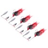 4pcs Fishing Rotating Sequin Aluminum Alloy Composite Beard Lures for