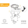VANoopee 5 Color 3 Light LED Ceiling Spot Light Indoor