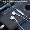 Tech Uino Auriculares USB C de 1.2m con Micrófono, Compatibles