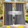 NICETOWN 2 Panels Outdoor Curtains for Patio Waterproof & Windproof,