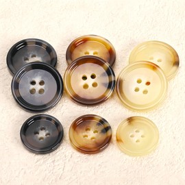 Juego de 10 botones de resina para coser a presión, camisas de 4 agujeros, botones