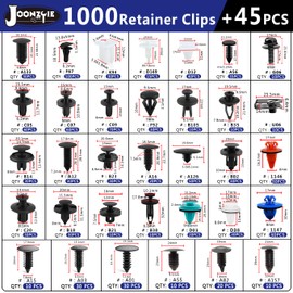 1045PCS Car Push Retainer Clips Auto Body Plastic Screws Panel Bumper Clips Nylon Auto Push Pin Rivets Kit Set with Fastener Remover for GM Toyota Nissan Ford Honda Chrysler Acura
