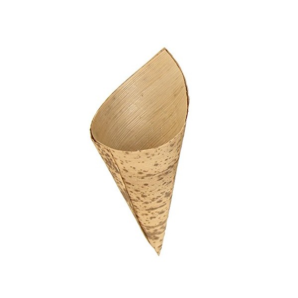 BambooMN 5.12" x 2.25" Premium Bamboo Leaf Cone, All Natural