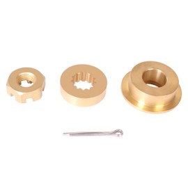 Boat Engine 0334590 334590 Thrust Bushing, 0323942 323942 Washer Spacer, 318971 0318971 18-3706 Prop Nut, 0328522 Cotter Pin for Evinrude Johnson OMC BRP 8HP 9.9HP 10HP 15HP Propeller Hardware Kits