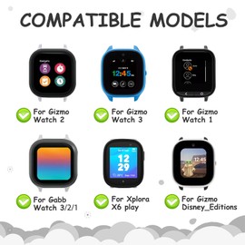 2 Pack Nylon Bands Compatible with Gizmo Watch 3 2 1/Gabb Watch 3 2 1/SyncUP Watch,Cosmo JrTrack 3/2 SE/2/JrTrack Band for kids,20mm Soft Breathable Skinfriendly Lightweight Watch Band for Boys & Girls (Black/Blue)