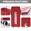 Goodpick Laundry Basket with Wheels,75L Large Roolling Laundry Basket with