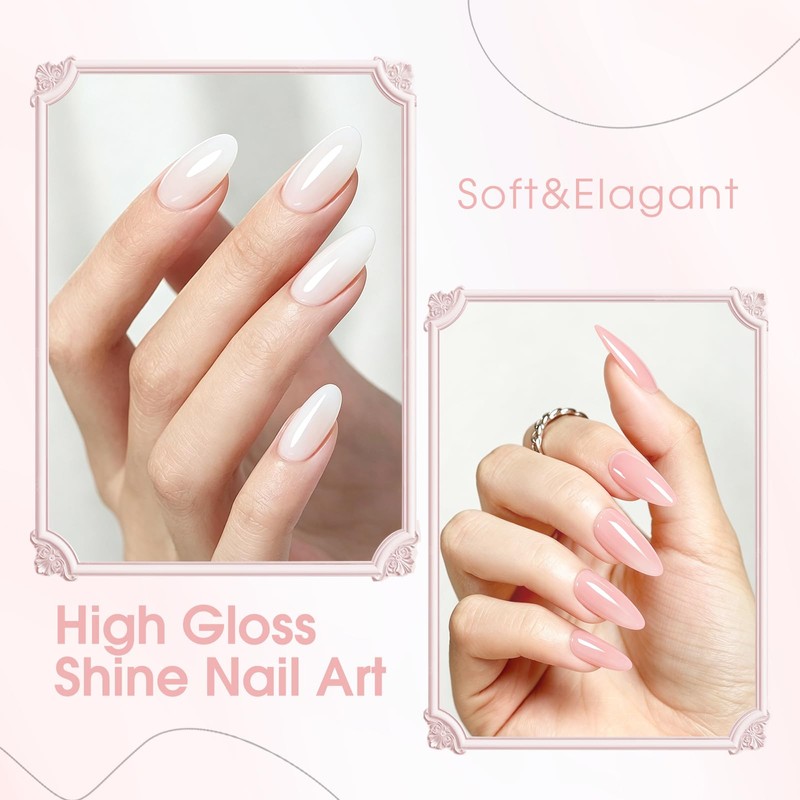 ROSALIND Builder Gel for Gel Nails 2 Colours Milky White