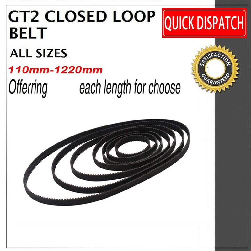 GT2 Timing Belt 158 mm Closed Loop Synchronous 6 mm