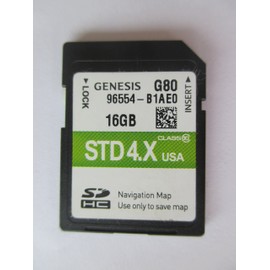 B1AE0 2017 2018 Hyundai G80 Genesis Navigation MAP Sd Card,GPS Update, U.S.A OEM Part # 96554-B1AE0 16GB STD 4X OEM Part