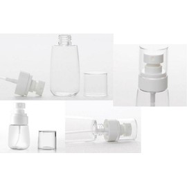 AKOAK Transparent Empty PETG Refillable Cosmetic Super Fine Mist Makeup Spray Bottle,BPA Free,Health, Environmental Protection and Durable (100ml/3.4oz)