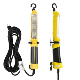 LED Trouble Light (25FT) with Super-Bright COB LED Light Source, Handheld Corded Work Lights with Strong Magnet, Double Swivel Hook, ETL Listed, Suitable for Car Repair, Machinery and Construction