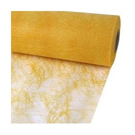 Sizoflor ® Original Table Runner, Table Decoration, Fibre Silk, 30 cm / 300 mm, Colour: Yellow