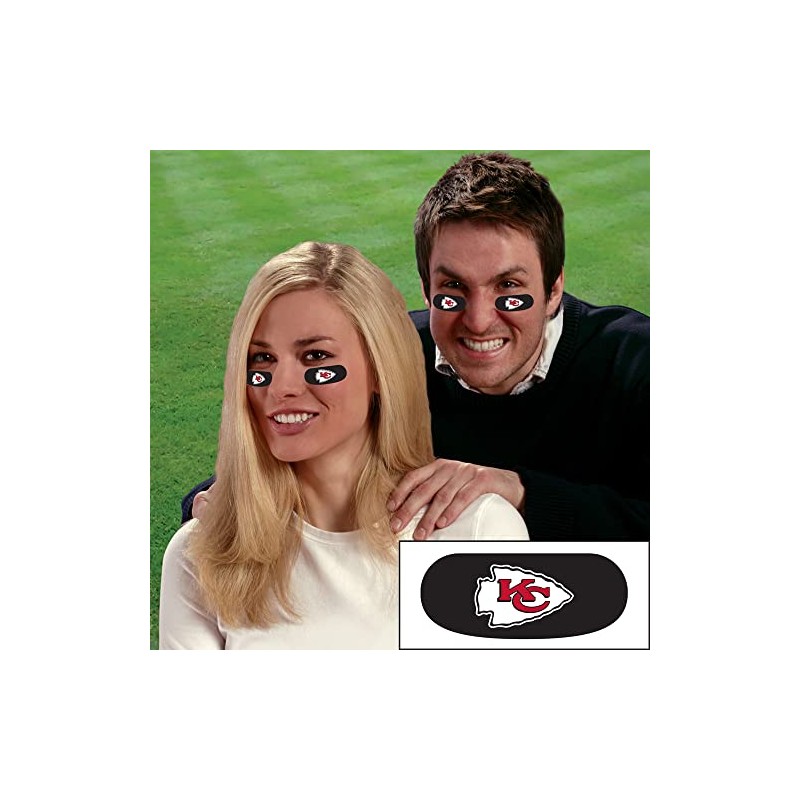 Party Animal Kansas City Chiefs Eye Black Stickers (2 Pack)
