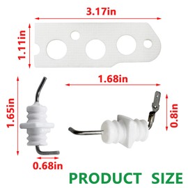 Flame Rod Electrode Kit Fit for Rinnai Tankless Water Heaters R75 and R94 for Rinnai Water Heater Replacement (Set of 1)