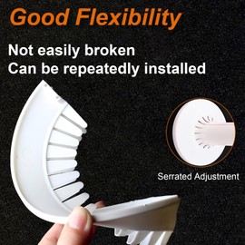 4 PCS Plumbing Cover Plates Plastic Escutcheon Plate Flange Pipe Covers for Bathroom (Apply to 5.35" to 6.5")