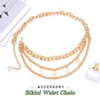 Nicute Women Waist Chain Gold Layered Belly Chains Metal Coins