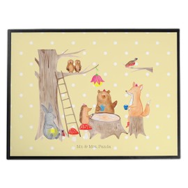 Mr. & Mrs. Panda Desk Mat Forest Animals Picnic Gift Stationery Desk Pads Hedgehog Desk Mat Fox Funny
