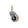 Shepherd Hardware 9790 2-Inch Swivel Stem Caster, Rubber Wheel, 7/16-Inch