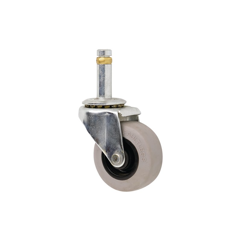 Shepherd Hardware 9790 2-Inch Swivel Stem Caster, Rubber Wheel, 7/16-Inch