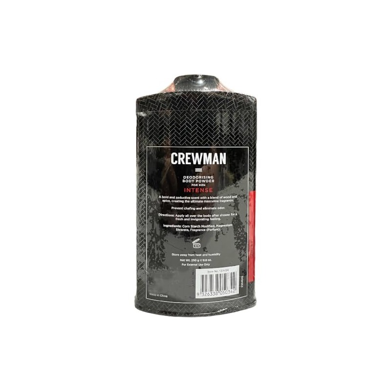 Crewman Mens Intense Talc Free Body Powder 250g Value Pack