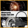 Partuto 170cm 66.93" Motorcycle Braided Brake Clutch Oil Hoses Pipe
