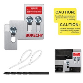 BOKECHY Generator Interlock Kit Multiple Styles Compatible with Square D QO or Homeline 100 or 125 Amp Panels. 3/4 to 7/8" Spacing Between Main and Branch Breakers SQD100A
