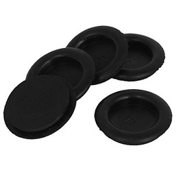 uxcell a15050500ux0917 Black Rubber Closed Blind Blanking Hole Wire Cable Grommets 25mm (Pack of 5)