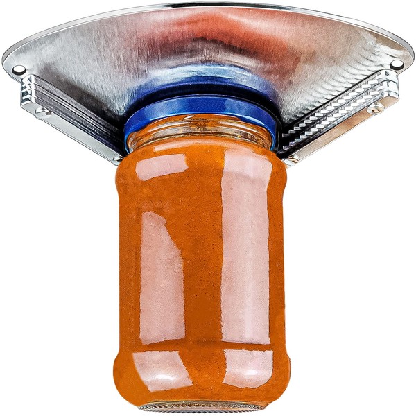 Upgraded Stainless Steel Jar Opener for Seniors, Under Cabinet Jar