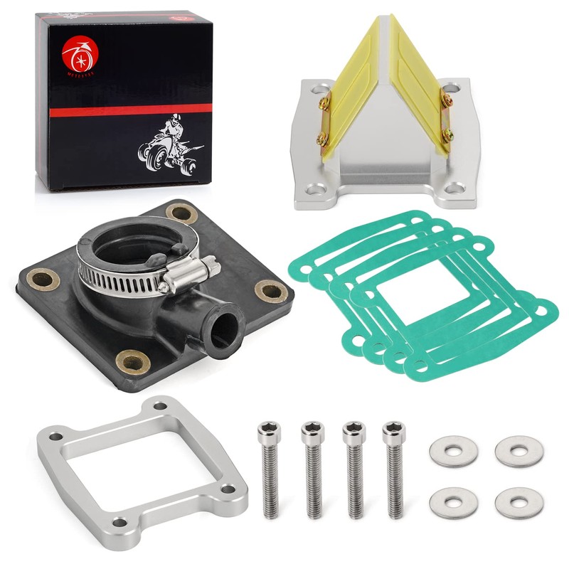 Intake Manifold Boot & Billet Aluminum Reed Valve & Reed