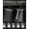 Veken High Pressure Rain Shower Head Combo with Extension Arm-