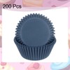 HARFINGTON 200 Count Cupcake Liners Dark Blue Cupcake Cups Standard